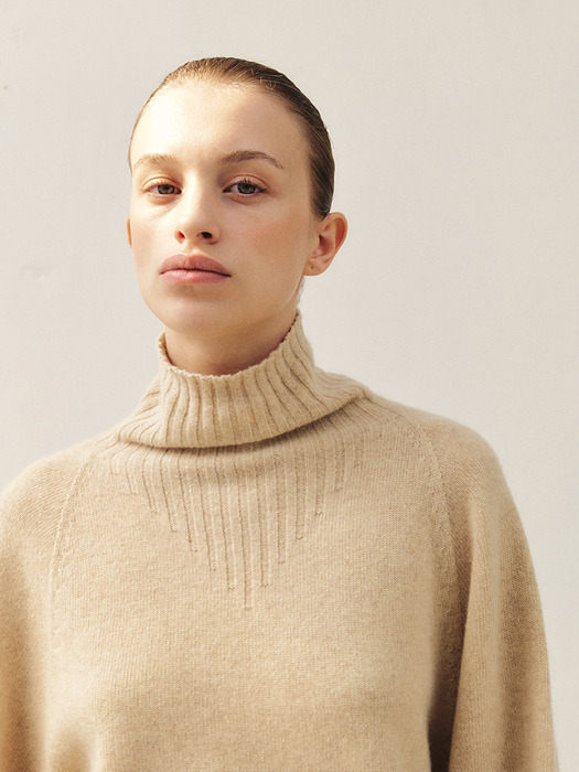 RTW CASHMERE WHOLEGARMENT TURTLENECK KNIT TOP_3COLORS