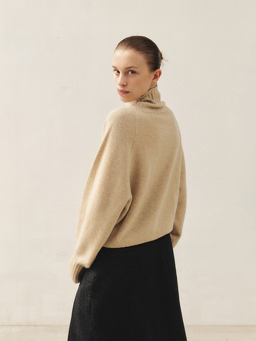 RTW CASHMERE WHOLEGARMENT TURTLENECK KNIT TOP_3COLORS