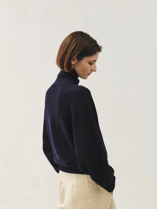 RTW CASHMERE WHOLEGARMENT TURTLENECK KNIT TOP_3COLORS