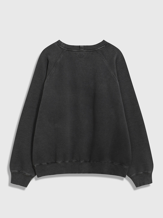 Destroyed Raglan Sweatshirt (Black)