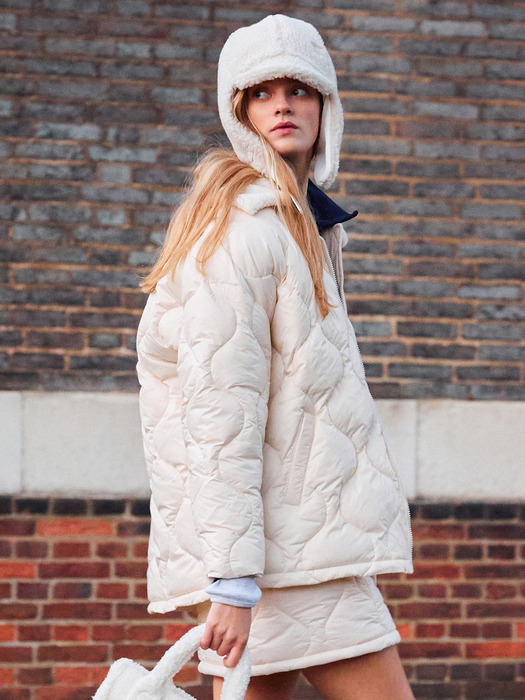 Onion Quilting Wellon Jacket_Ivory