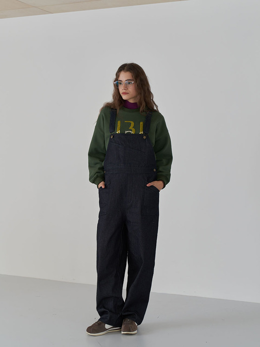 Denim wide overall_woman