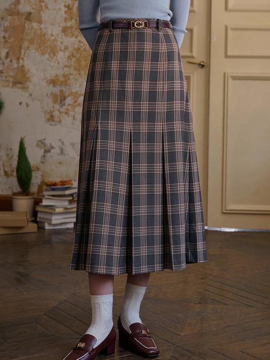 SR_Maillard Plaid Skirt