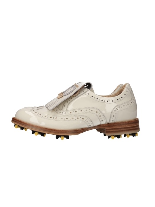 Daisy Classic Handmade Golf shoes W/Gold Flower
