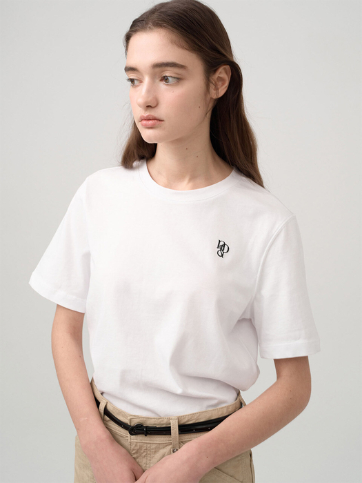 Basic Logo Embroidered T-Shirt NEW4XE102