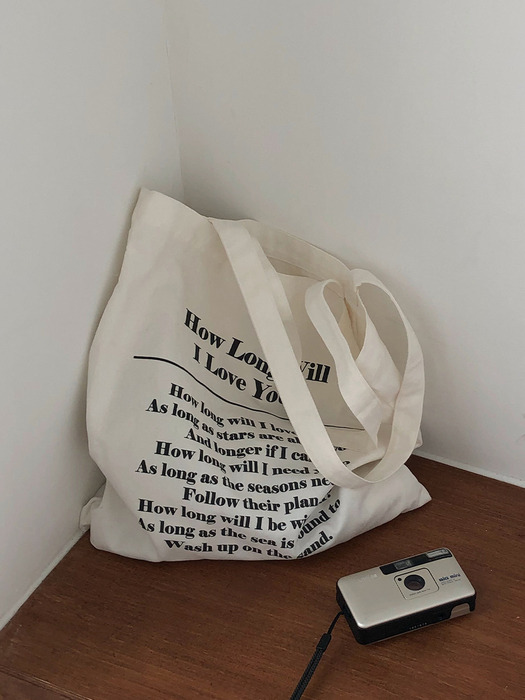 Lettering eco bag