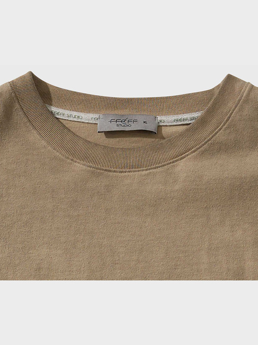 루나 워싱 에프로고 긴팔 티셔츠 (베이지)