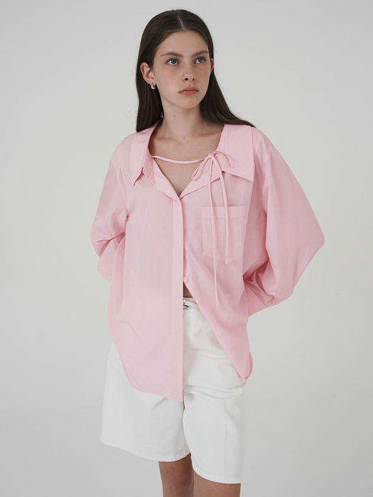 Strap Point Oversized Fit Shirt NEW4MB354