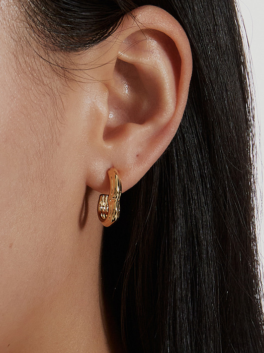 OUTLINE MATIERE EARRING_GOLD