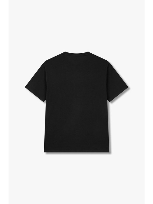 AX 남성 서클 로고 크루넥 티셔츠(A414130026)블랙