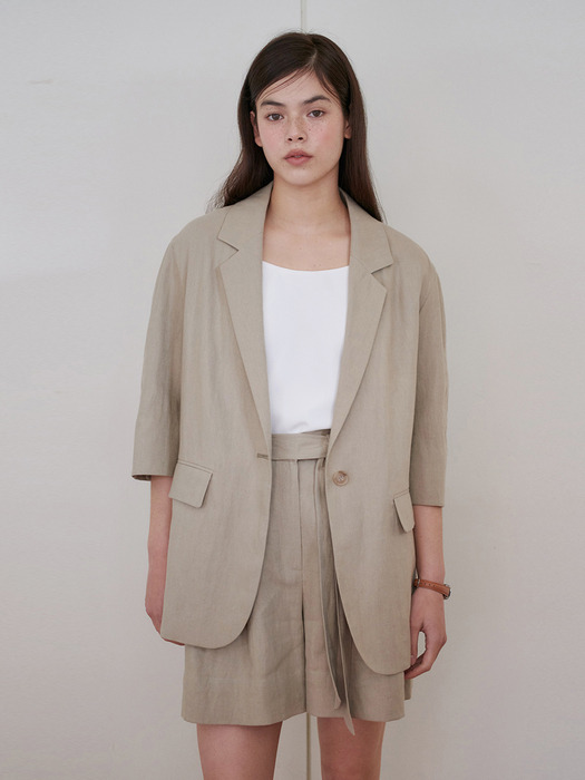 24N summer linen roomy jacket [BE]