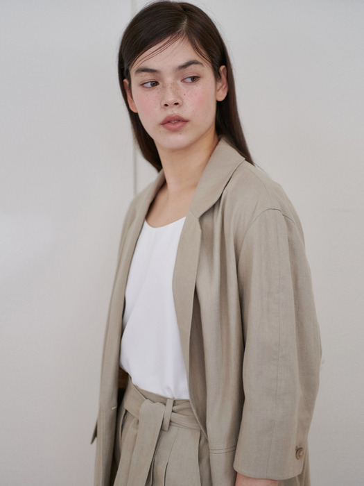 24N summer linen roomy jacket [BE]