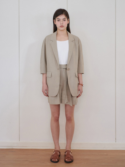 24N summer linen roomy jacket [BE]