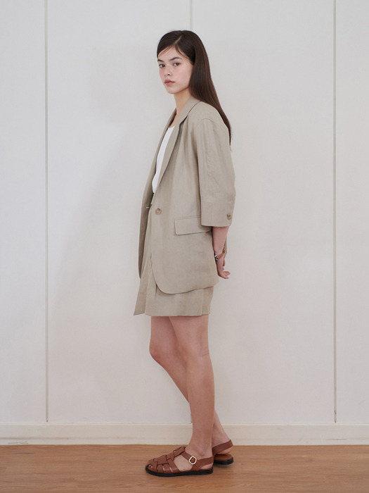 24N summer linen roomy jacket [BE]