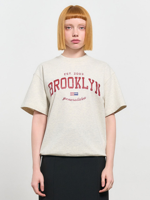 브루클린 미니 쭈리 반팔 티셔츠 [OATMEAL] / SBD2U51042