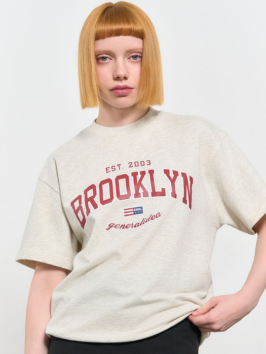 브루클린 미니 쭈리 반팔 티셔츠 [OATMEAL] / SBD2U51042