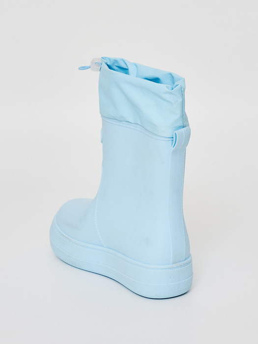 레인부츠 RE-RAIN SHIRRING BOOTS SKY BLUE