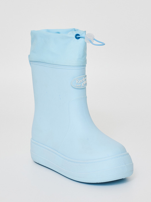 레인부츠 RE-RAIN SHIRRING BOOTS SKY BLUE