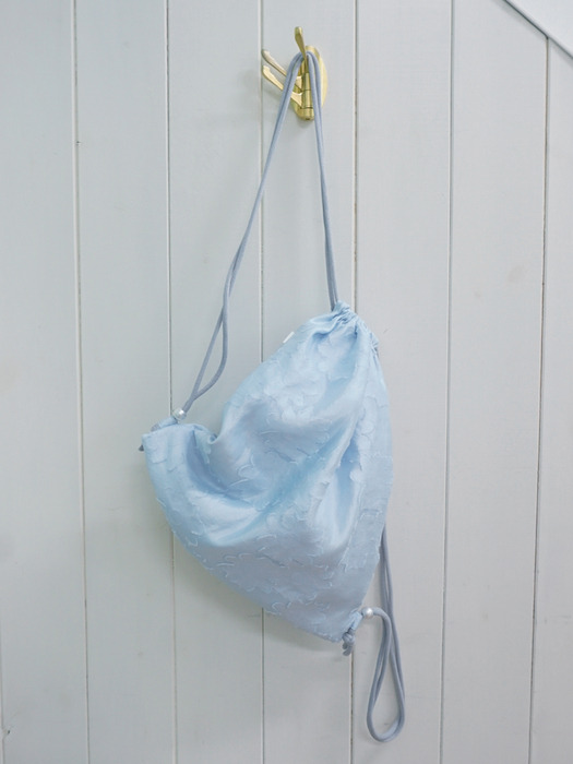 glossy petal string bag [sky blue]