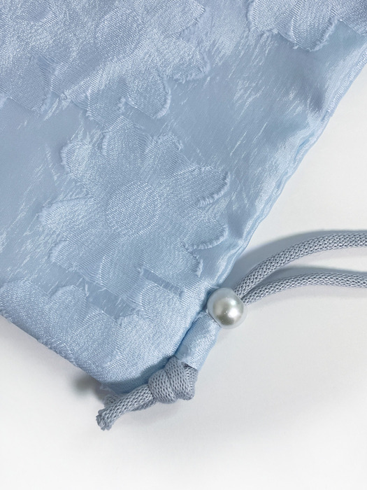 glossy petal string bag [sky blue]