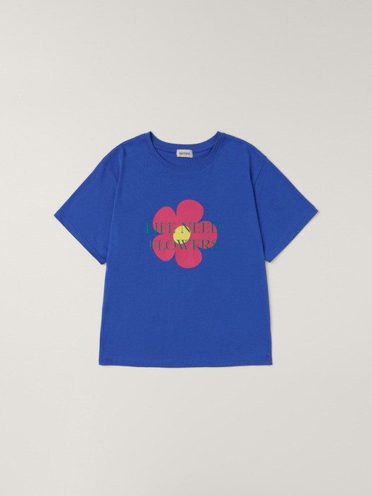 Flower T-shirt (Blue)