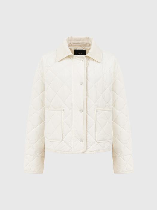 아델리아 칼라 퀼티드 자켓 / ADELIA COLLAR QUILTED JACKET_2colors