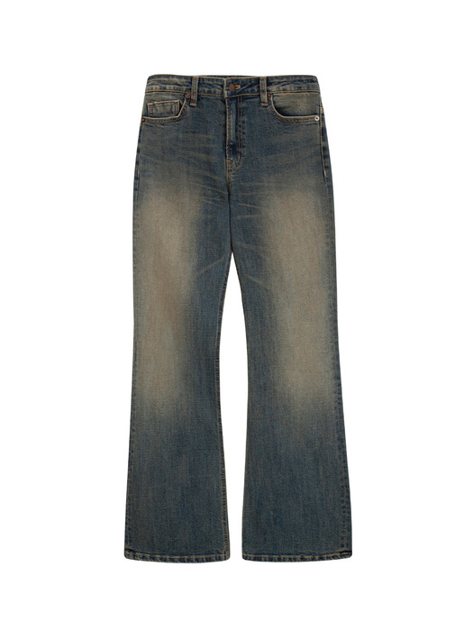 DIRTYWASHING DENIM BOOTSCUT PANTS BLUE