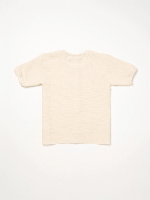 Via Blair button T-shirt (Ivory)