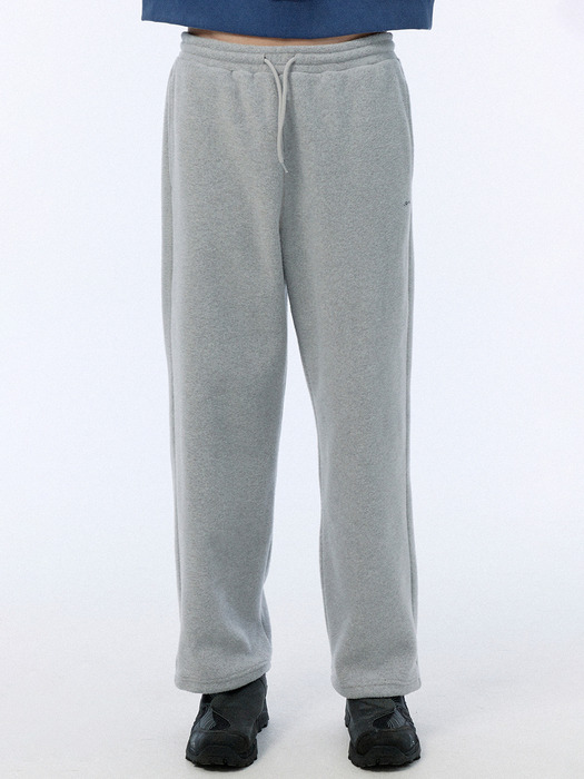 [24FW clove] Logo Fleece Pants_Men (Light Grey)