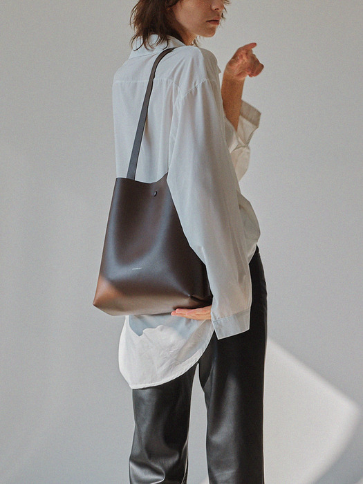 R.ARC BUCKET BAG M - Artificial Leather_3 COLORS