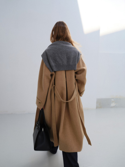 UNISEX HANDMADE MAC COAT MELANGE CAMEL_UDCO4D124CM