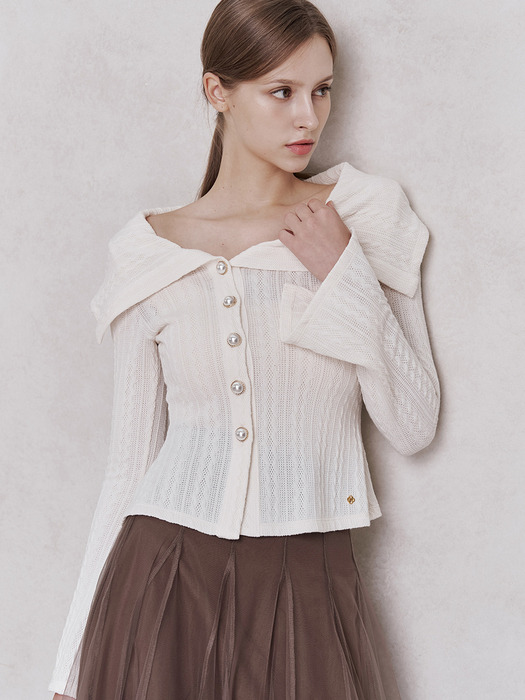 Aaron Knit Top (Ivory)