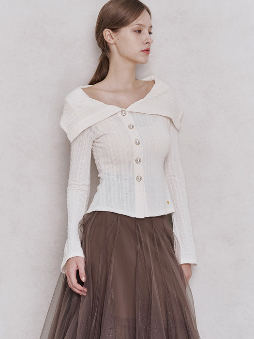 Aaron Knit Top (Ivory)