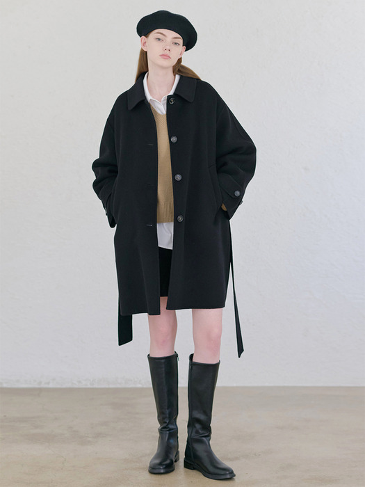 24FN single half handmade coat [BK]