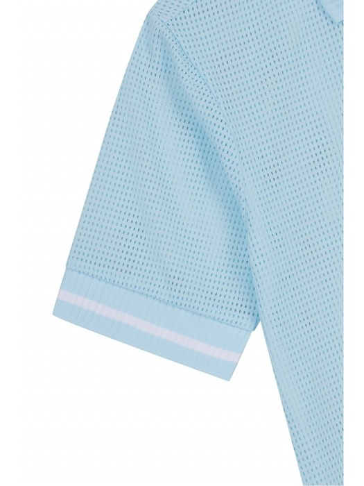 Women Mesh Loose Fit SS Polo WWTCM25301SBX