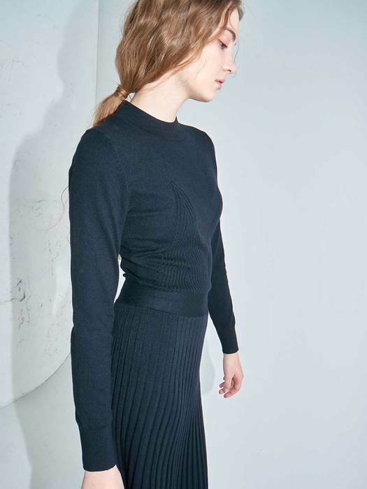 [단독] Flared rib knit dress #5colors