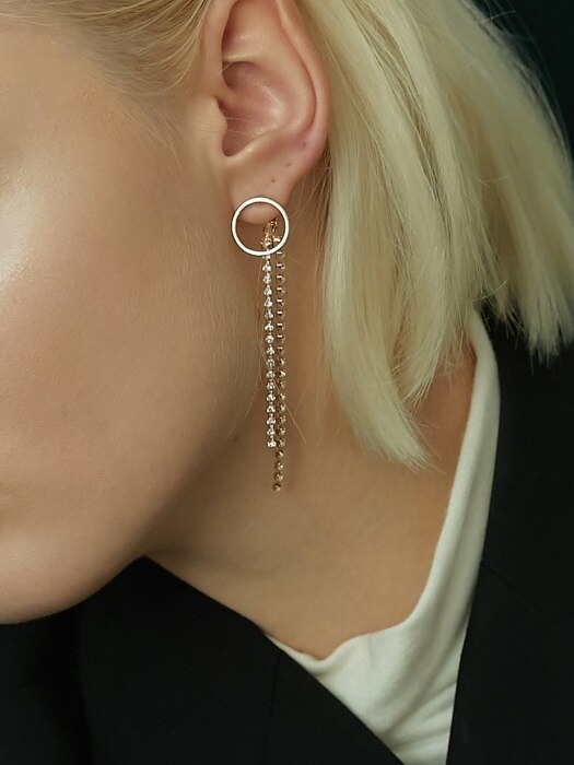 Ring & Cubic Earring (2color)