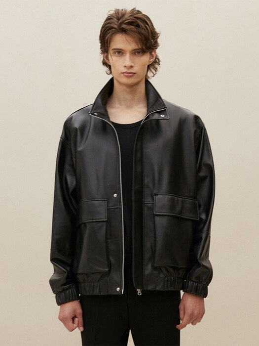 LAMBSKIN A-2 JACKET MEN (BLACK)