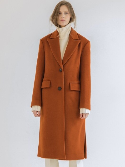 Solid Single Wool Coat