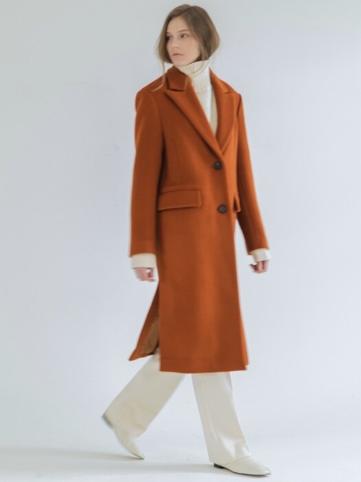 Solid Single Wool Coat