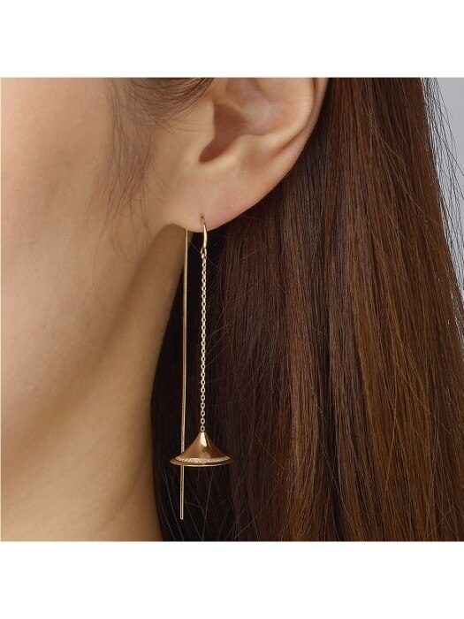 Swing diamond earrings (14k gold)