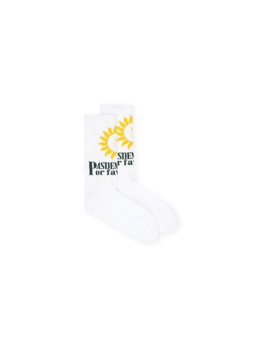 POR FAVOR SOCKS-WHITE