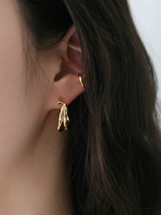 branch ring earrings (2colors)