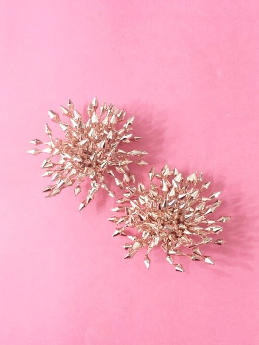 Pink Gold Firecracker earring