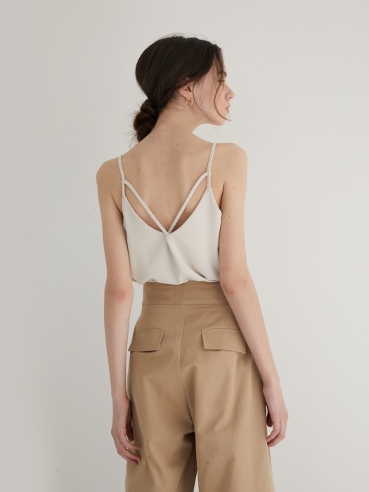 19 SUMMER_Beige Casual Cotton Pants  