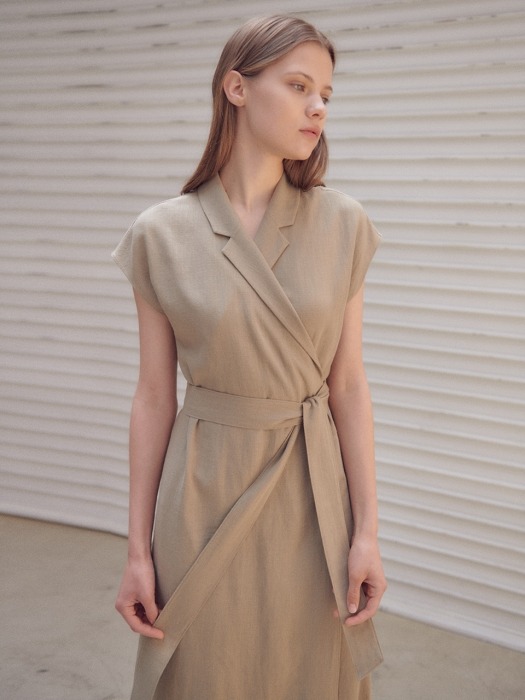 Tailored summer wrap dress [BE]