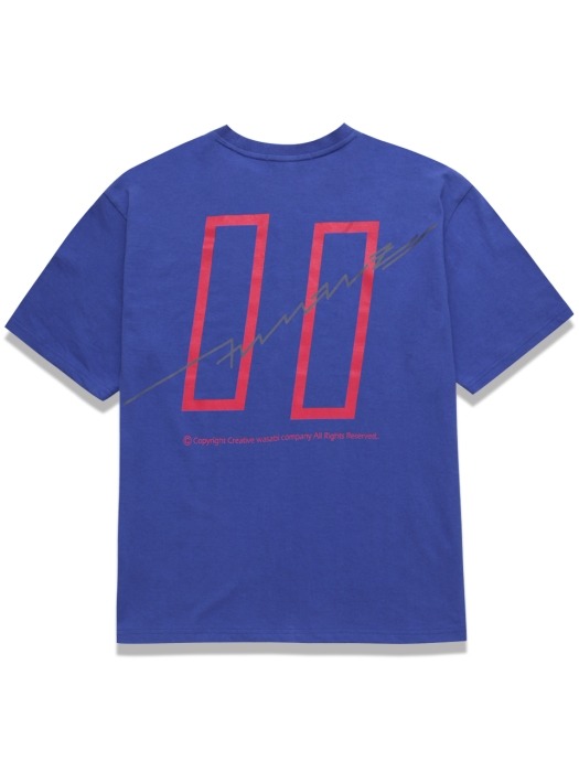 Signature Logo Graphic Over-Fit TEE Royal Blue