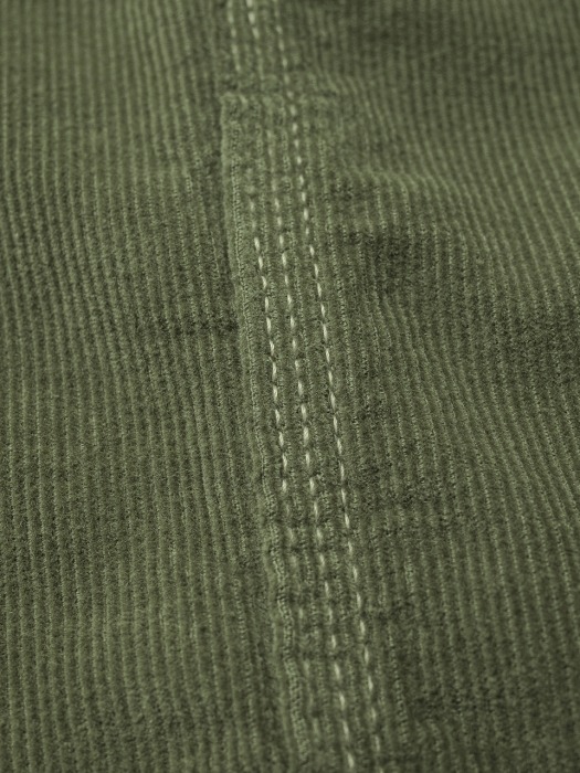 C19-4 Corduroy Pleats PT W #L.Khaki