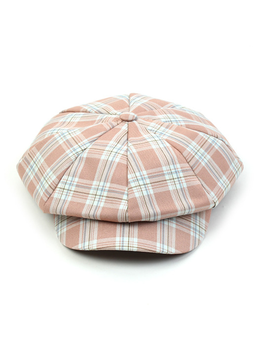 Cool Check Pink Newsboy Cap 뉴스보이캡