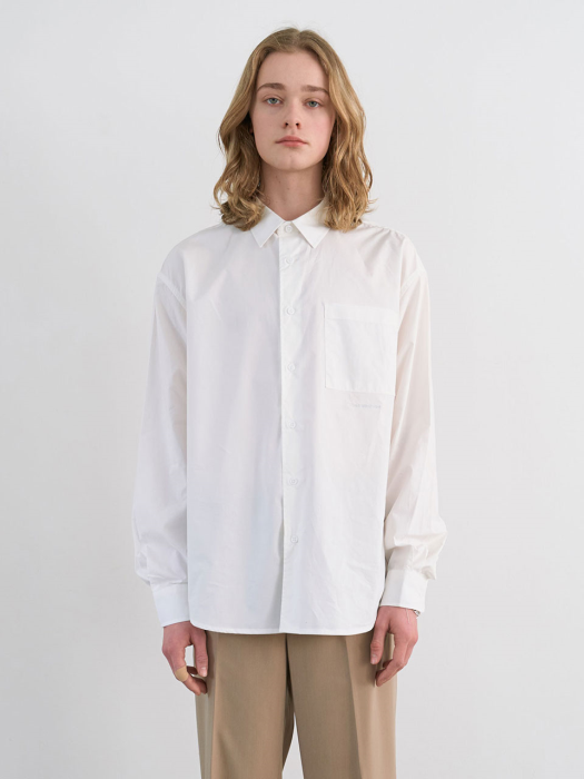 SOLID OVERFIT SHIRT (WHITE) CNSH0EP02WT